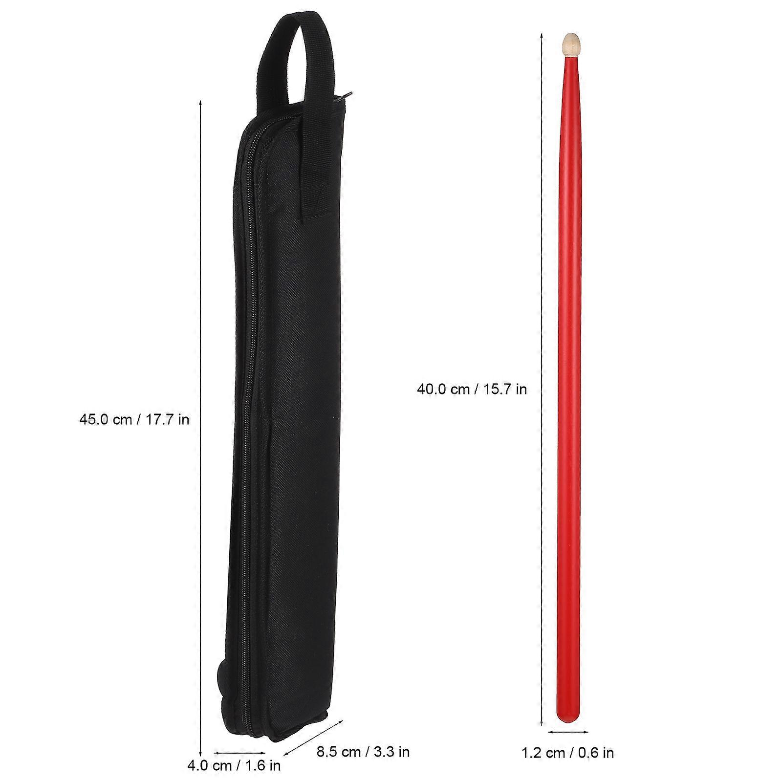 Wood Percussion Sticks Improved Control Cylindrical Shape Black Pairs