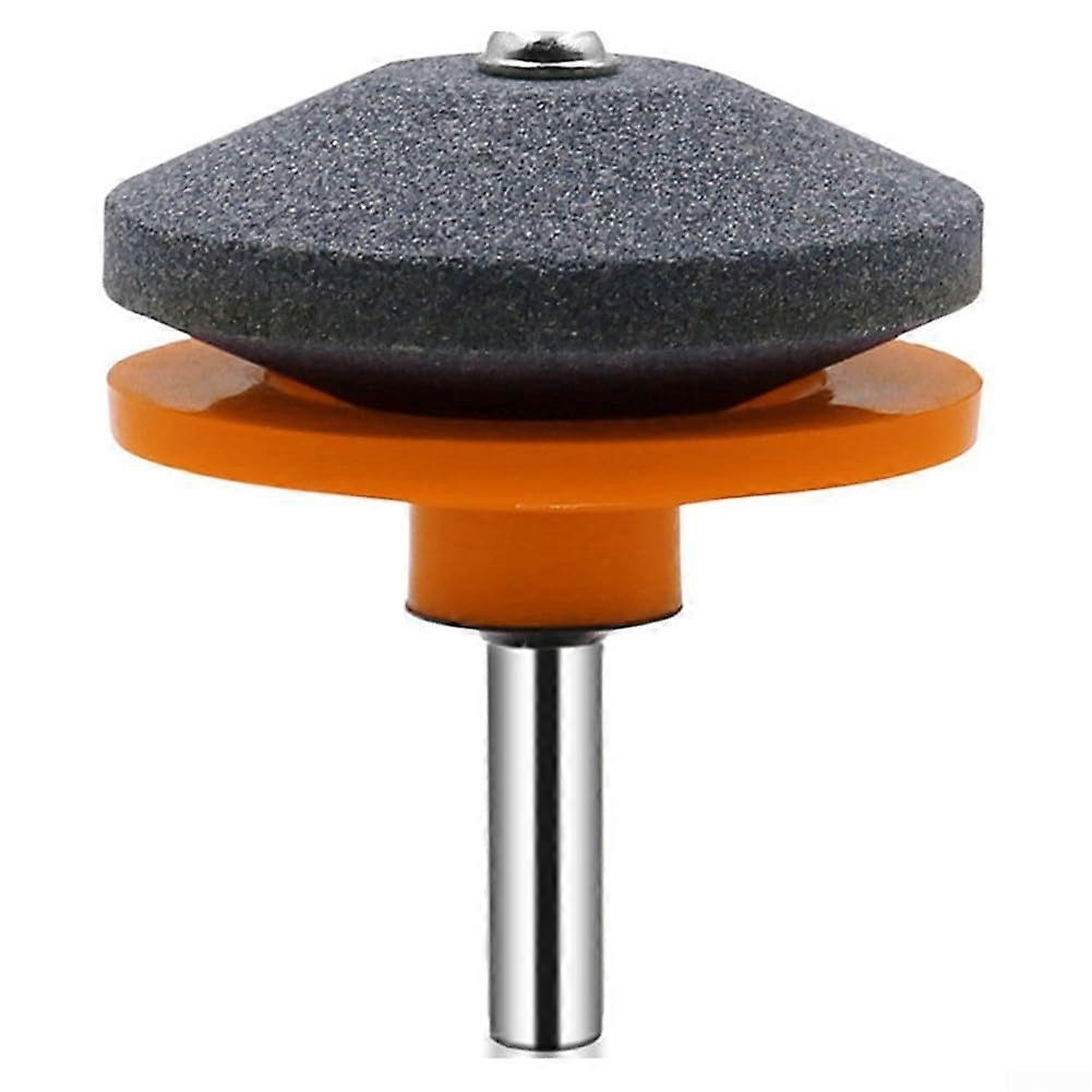 Universal Lawn Mower Blade Sharpener for Drill with Durable Grinding Wheel and Precise Sharpening (Orange)
