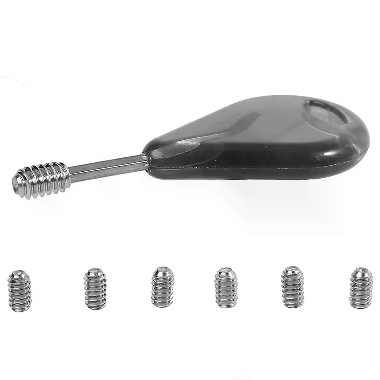 FCS Surf Board Fin Key Fin Replacement Accessory with 6pcs Grub Screws
