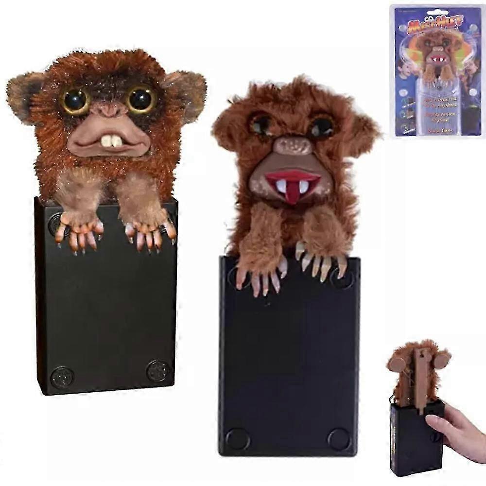 Prank Monkey Toy,Surprise Prank Monkey Toy,Pet Pranksters, Pop Up Monkey Prank