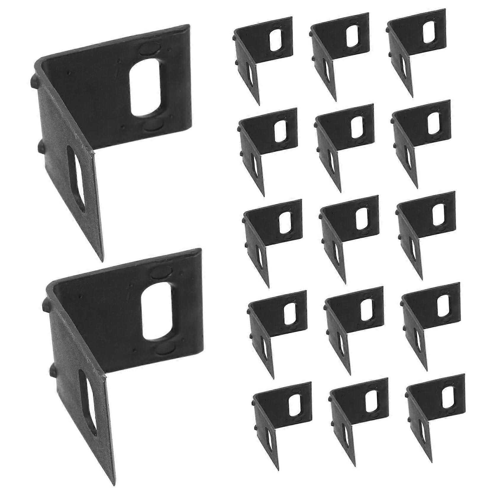 100pcs Plastic Strapping Clips and Box Corner Protectors Black Secure Grip for Packaging