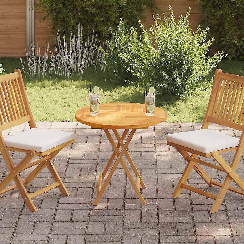 Table top solid wood teak Round 2.5 cm 70 cm