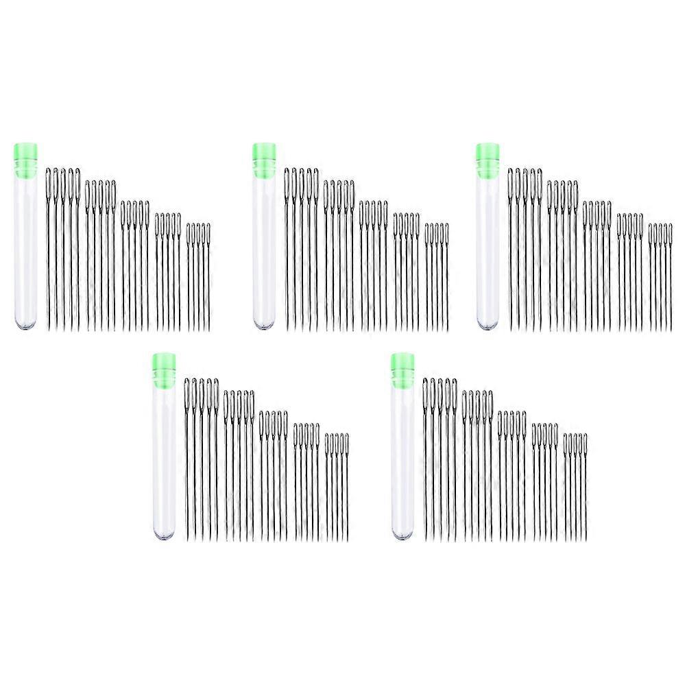 Sewing Needle Kit Crafting Projects Home Use Stainless Steel Threading Needles 5 Sets