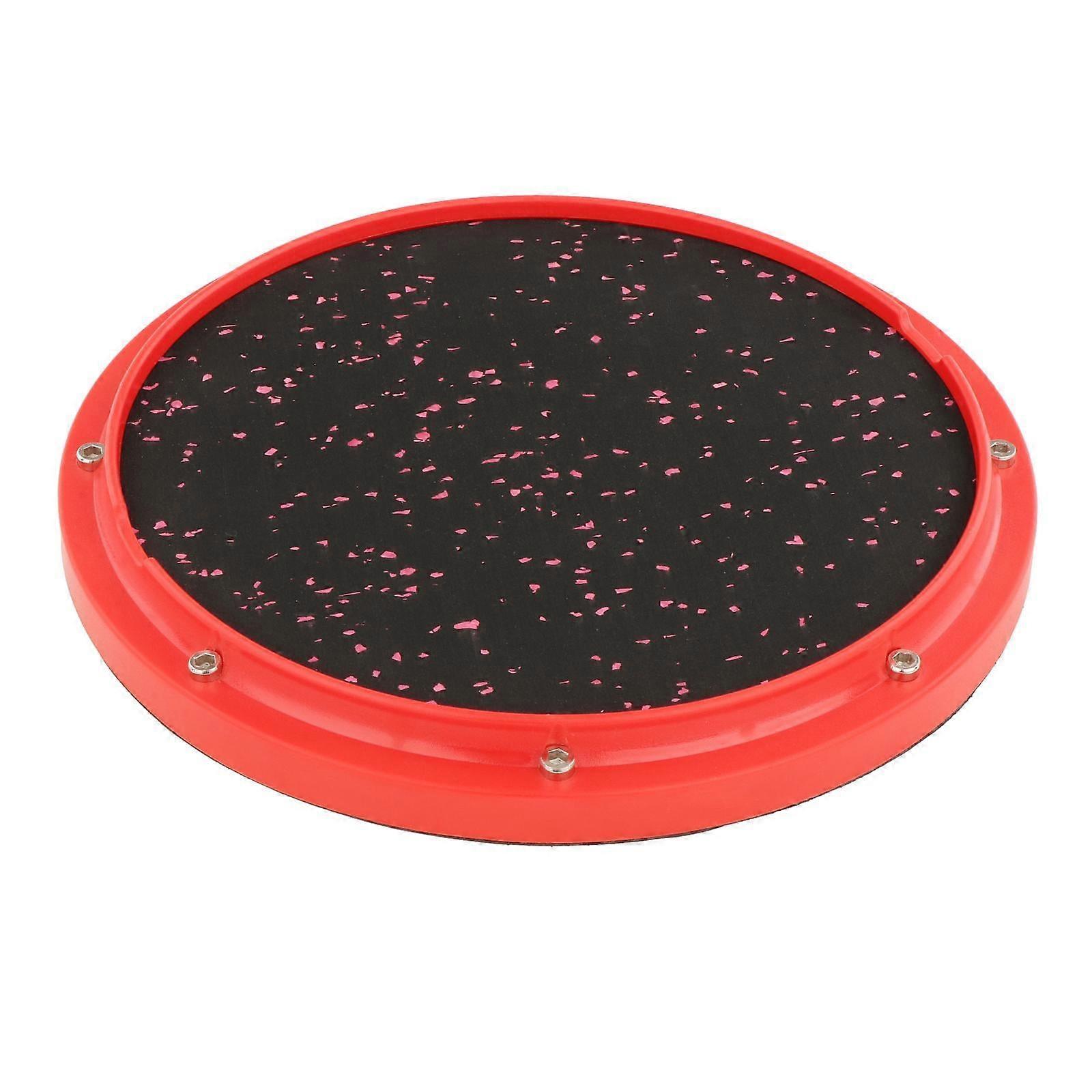 Dumb Drum Silent Drum for Beginner Drummers Practice Drum Pad red