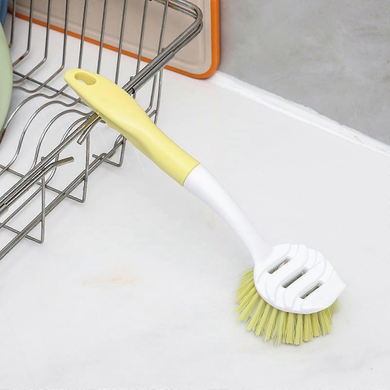 Long-handled pot brush