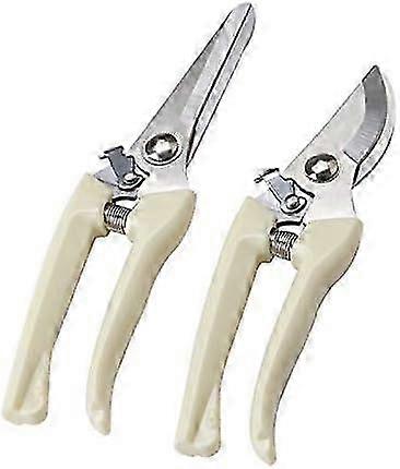 2 Pack Lightweight Hand Pruning Shears for Flower Branches, Smooth Garden Scissors