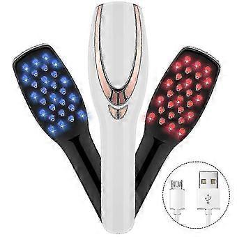 Red light hair growth comb with scalp massage function, featuring 120 LED lights to promote hair growth.