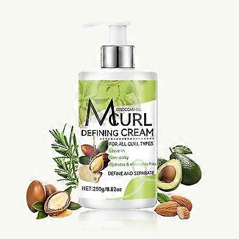 Creme para cachos com óleo de argan marroquino e biotina. Creme definidor de cachos para todos os tipos de cabelo. Nutre e realça os cachos naturais, aumenta o volume e melhora a elasticidade.