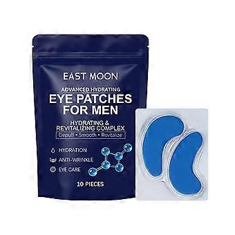 10-Pack Men's Hydrating Eye Patches, Anti-Wrinkle Under Eye Masks for Daily Eye Care