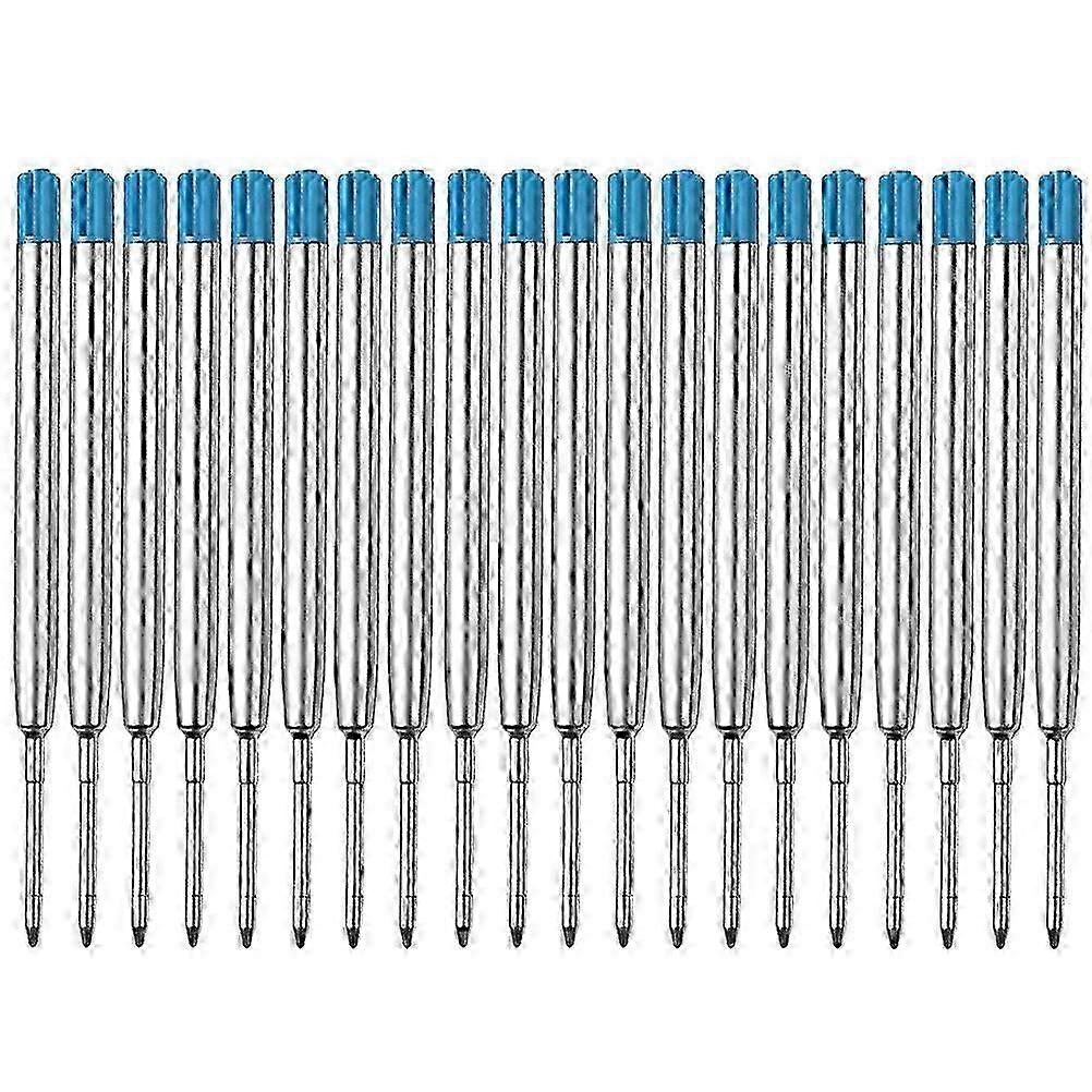 Replaceable Metal Ballpoint Pen Refills Leakproof Office Supplies Study Notes Cylindrical Tip 20Pcs