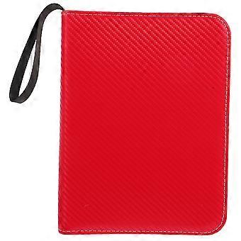 Trading Cards Sleeves for Storage 1Pcs Red PU Cards Collection Binder