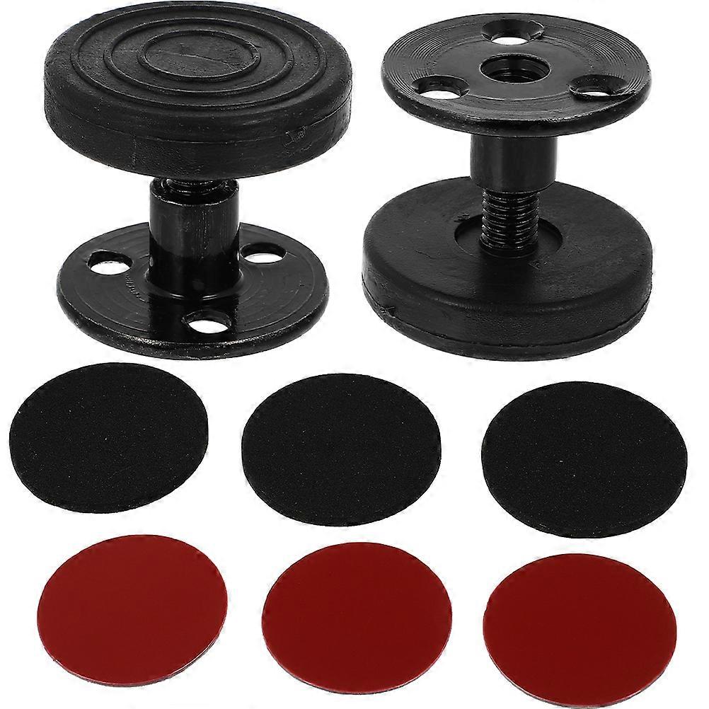 Metal Headboard Stabilizer for Bed Use Adjustable Anti-Shake Threaded Tool 2Pcs