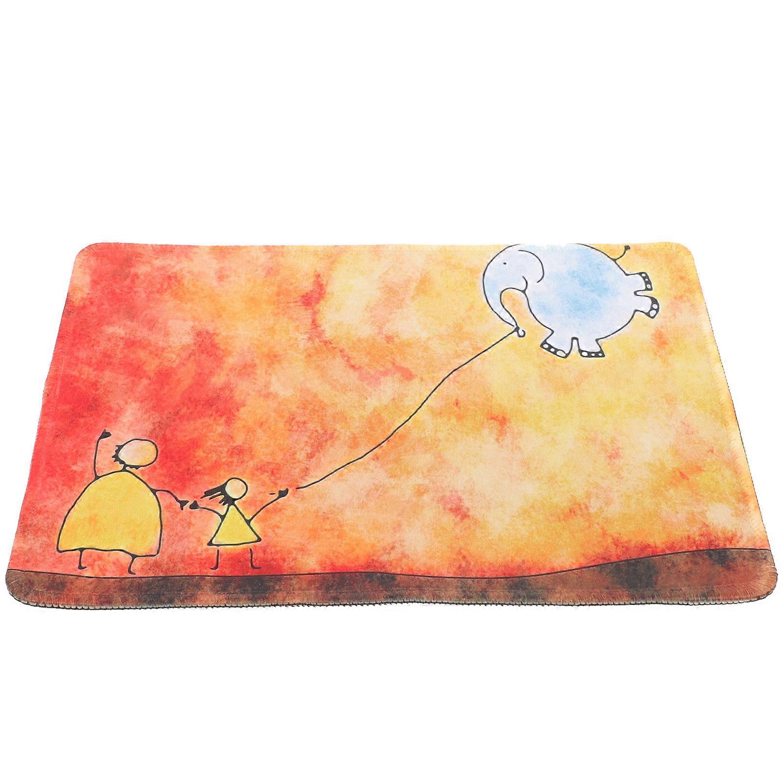 Cartoon Pattern Mouse Pad Rectangle Mouse Mat for Home Use