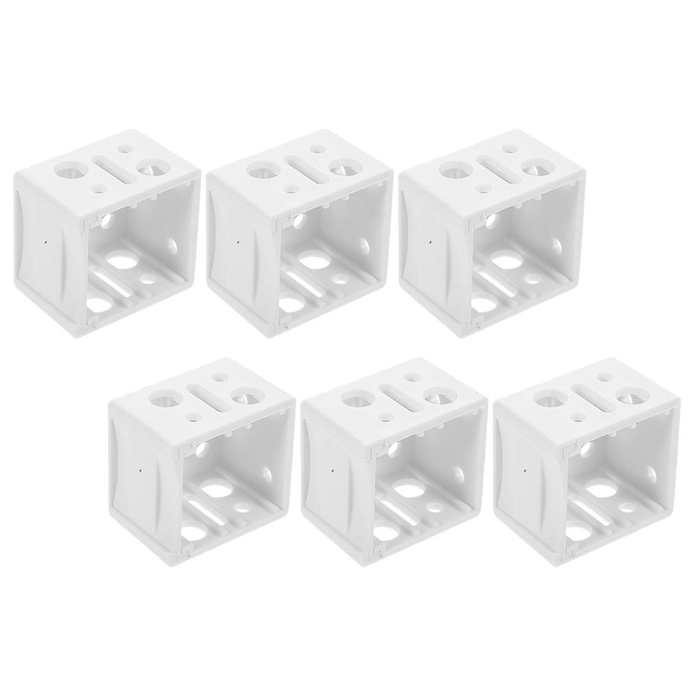 6pcs Box Mounting Bracket 1 inch Window Blinds Replacement Headrail Holder Bracket