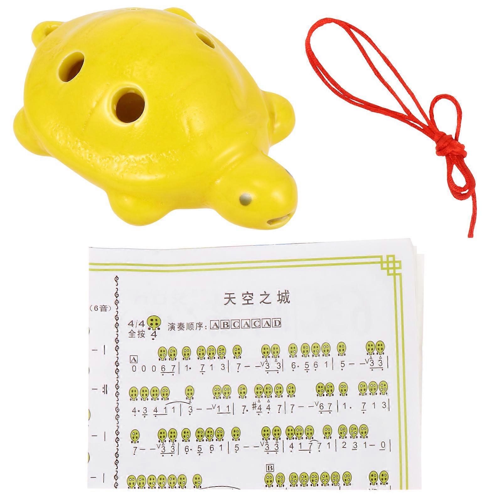 Ocarina Flute Turtle Shape Middle Tone for Playing 1Set Beginner Instrument