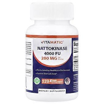 Vitamatic, Nattokinase, 120 DRcaps® (100 mg per capsule), verpakking van 2 stuks