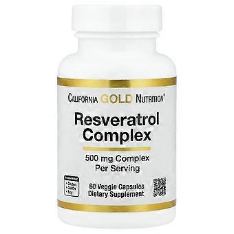 California Gold Nutrition, Resveratrol Complex with Grape Seed Extract, Red Wine Extract, and trans-