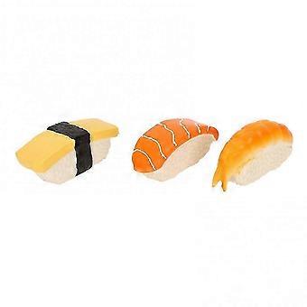 Sushi koiran lelu 3kpl pehmeä lateksi vinkuva ruoka lelut pienille ja keskisuurille koirille