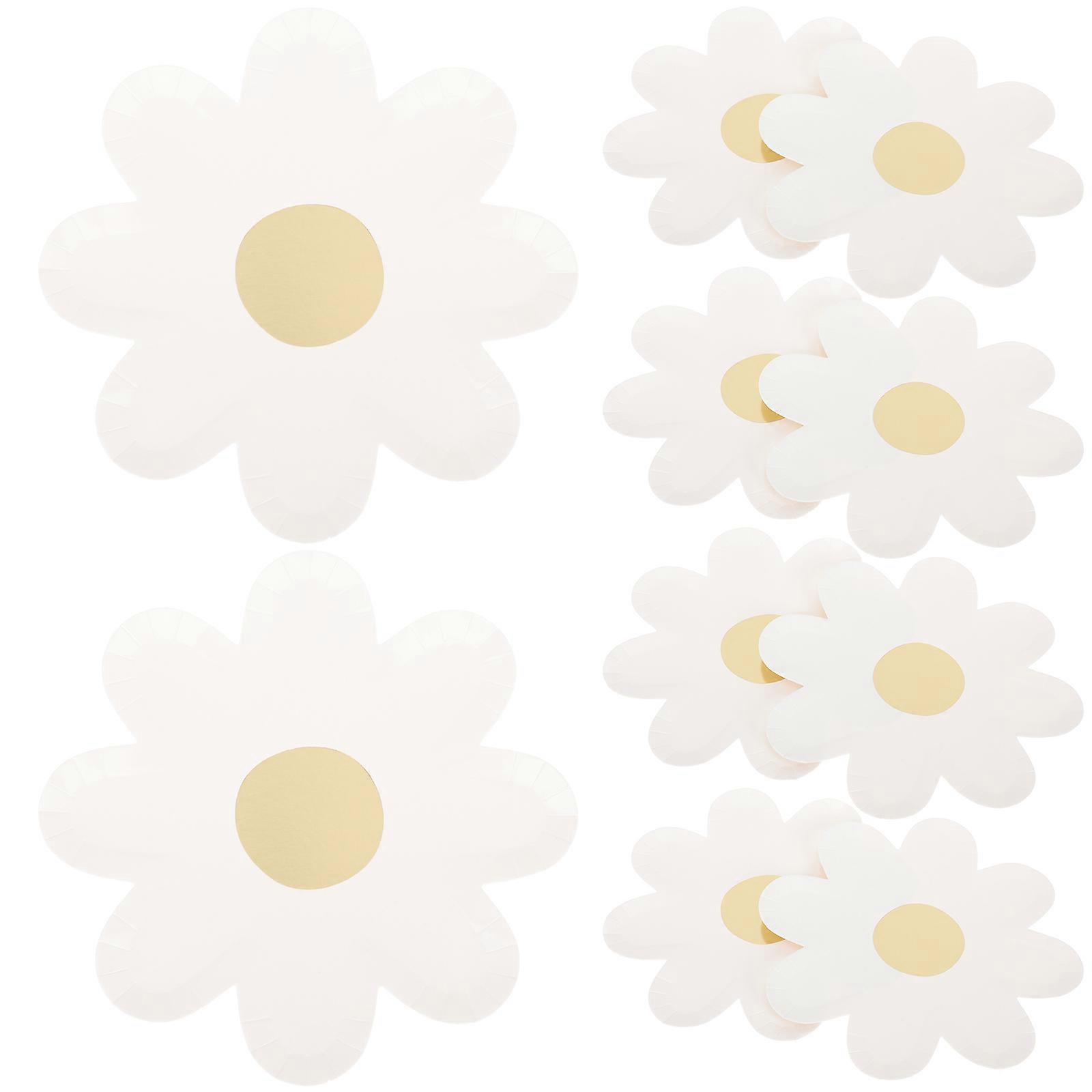 Blompapper för festdekoration 20 st vita