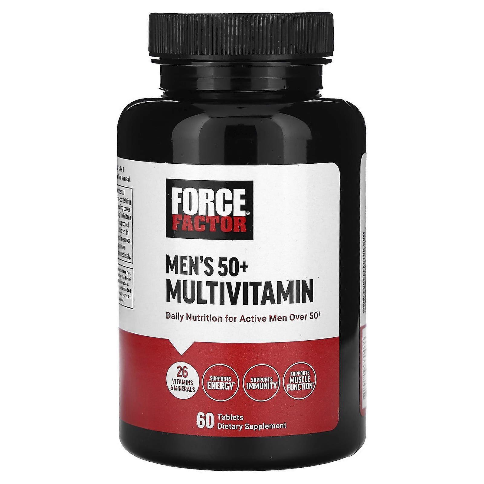 Force Factor, Men's 50+ Multivitamin, 60 Tablets, 2-Pack