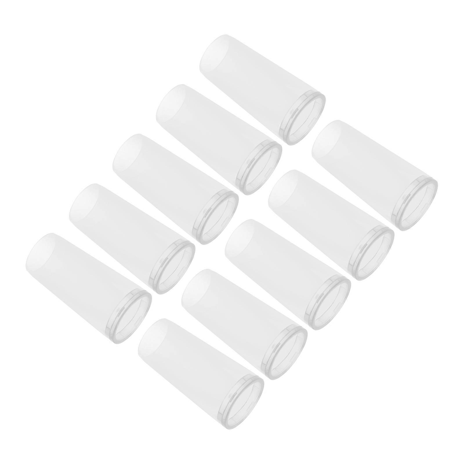 Makeup Brush Cover Durable Plastic Caps for Brush Protection 10Pcs