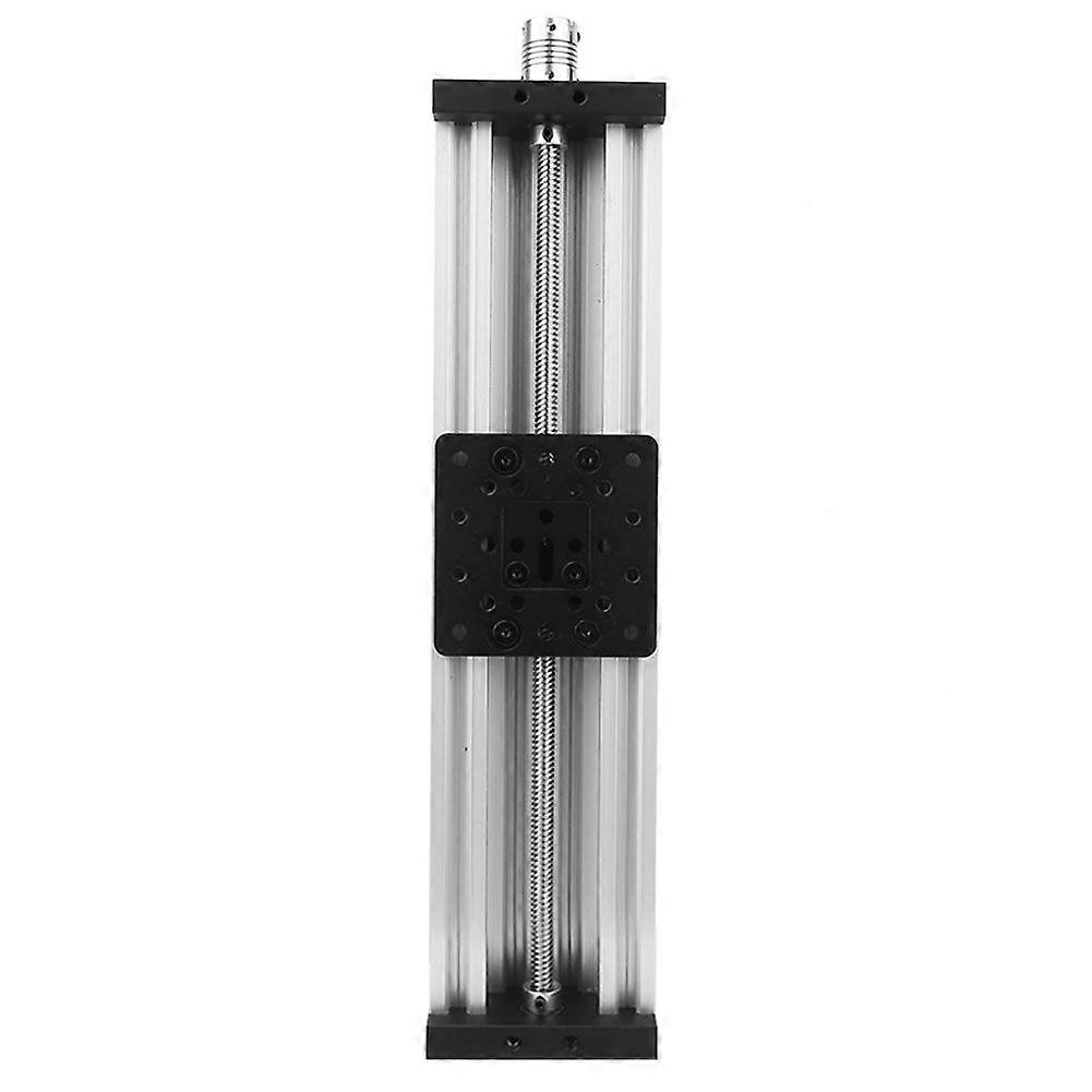 Screw Slide Linear TableAluminum Alloy 3D Printer Engraving MachineBlack/SilverSilver 250mm