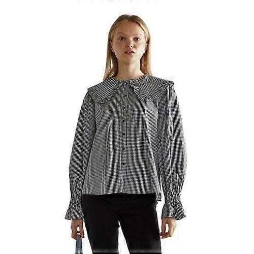 Glamorous Womens/Ladies Statement Gingham Peter Pan Collar Blouse