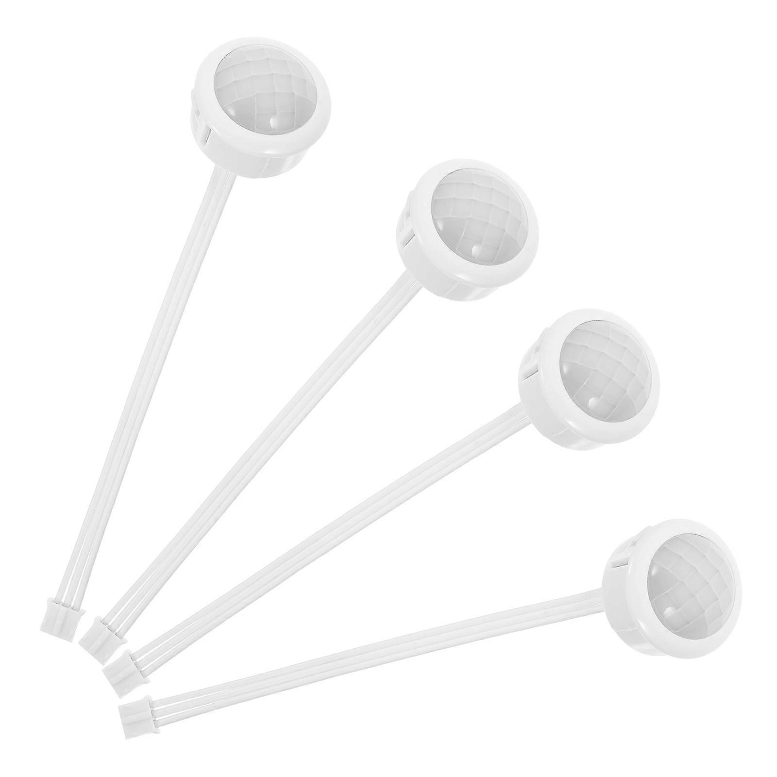 Infrared Motion Sensor Controller for Switch 4Pcs White LED Lamp Sensor