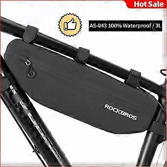 Borse per bicicletta da ciclismo, borsa per telaio anteriore, borsa triangolare impermeabile per MTB, borsa per accessori da bici resistente allo sporco