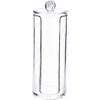 Cotton Pad Holder Makeup Organiser Box With Lid Transparent Acrylic Container Cosmetic Storage Box Makeup Case For Bathroomtransparent1pcs