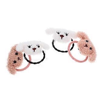 Cute Puppy Hair Ties Pet Hair Tie for Decor 4Pcs Assorted Color Dog Hairbands