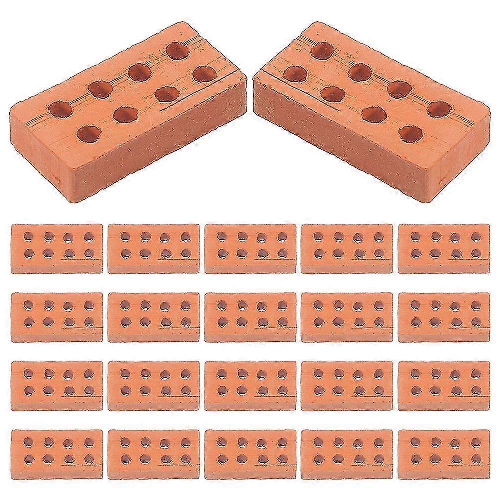 100pcs Simulation Mini Bricks Model Decors Sand Table Decorations Miniature Building Brick Models