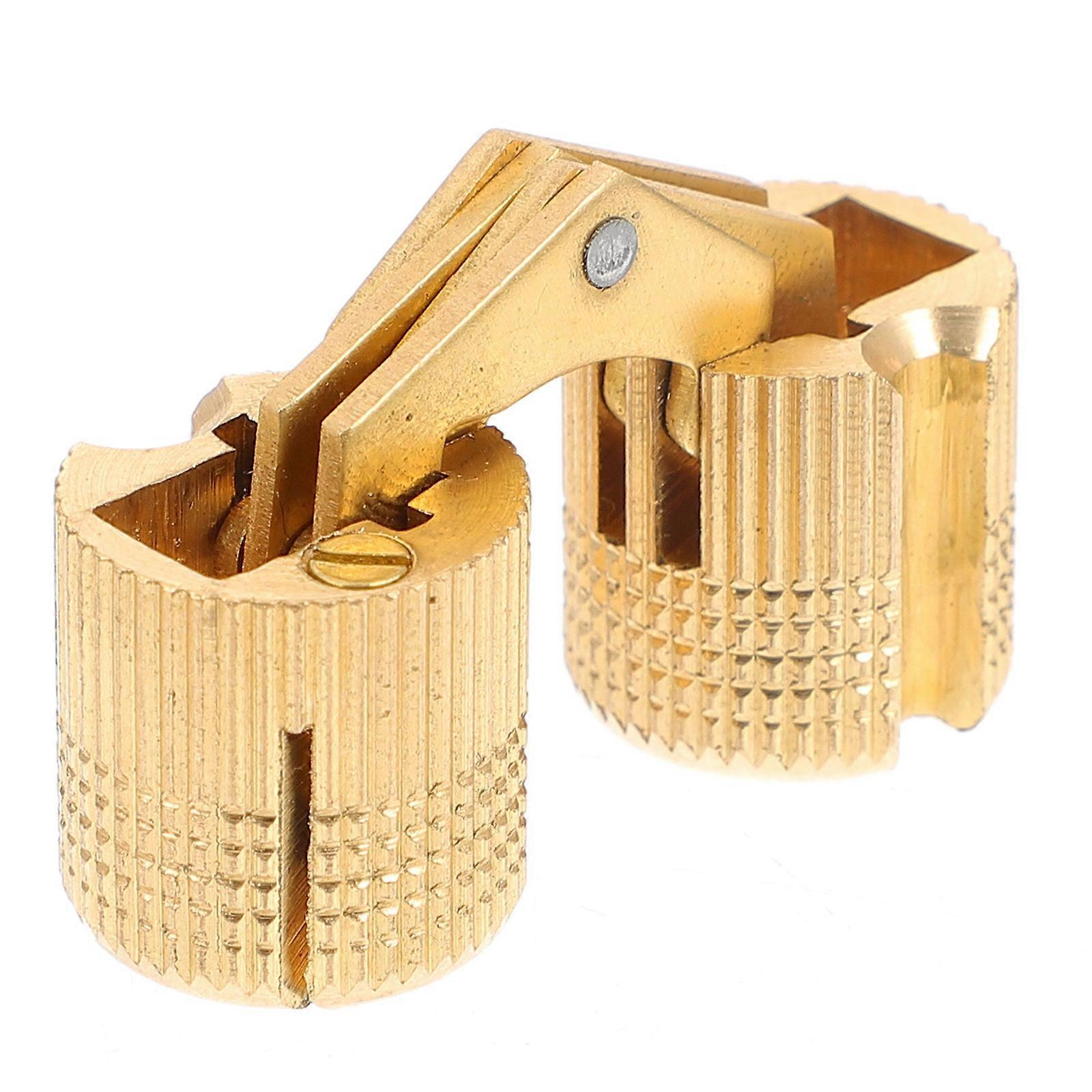 Home Copper Hidden Hinge Door Hinge with 2Pcs Rotating