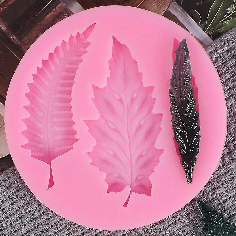 3-hole leaf-shaped cake mold - 1PC