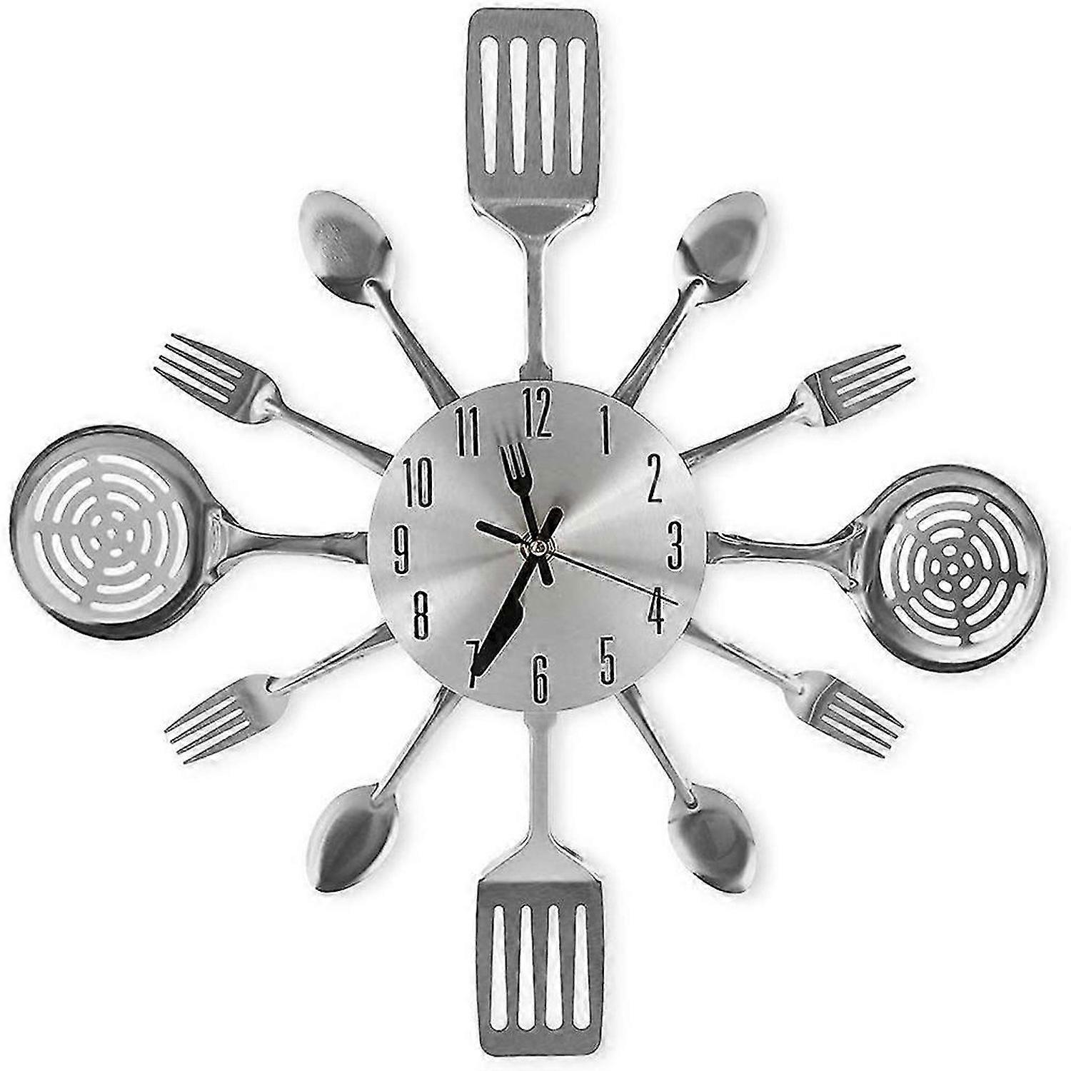 Large Kitchen Wall Clocks with Spoons and Forks,Wall Clock Tableware