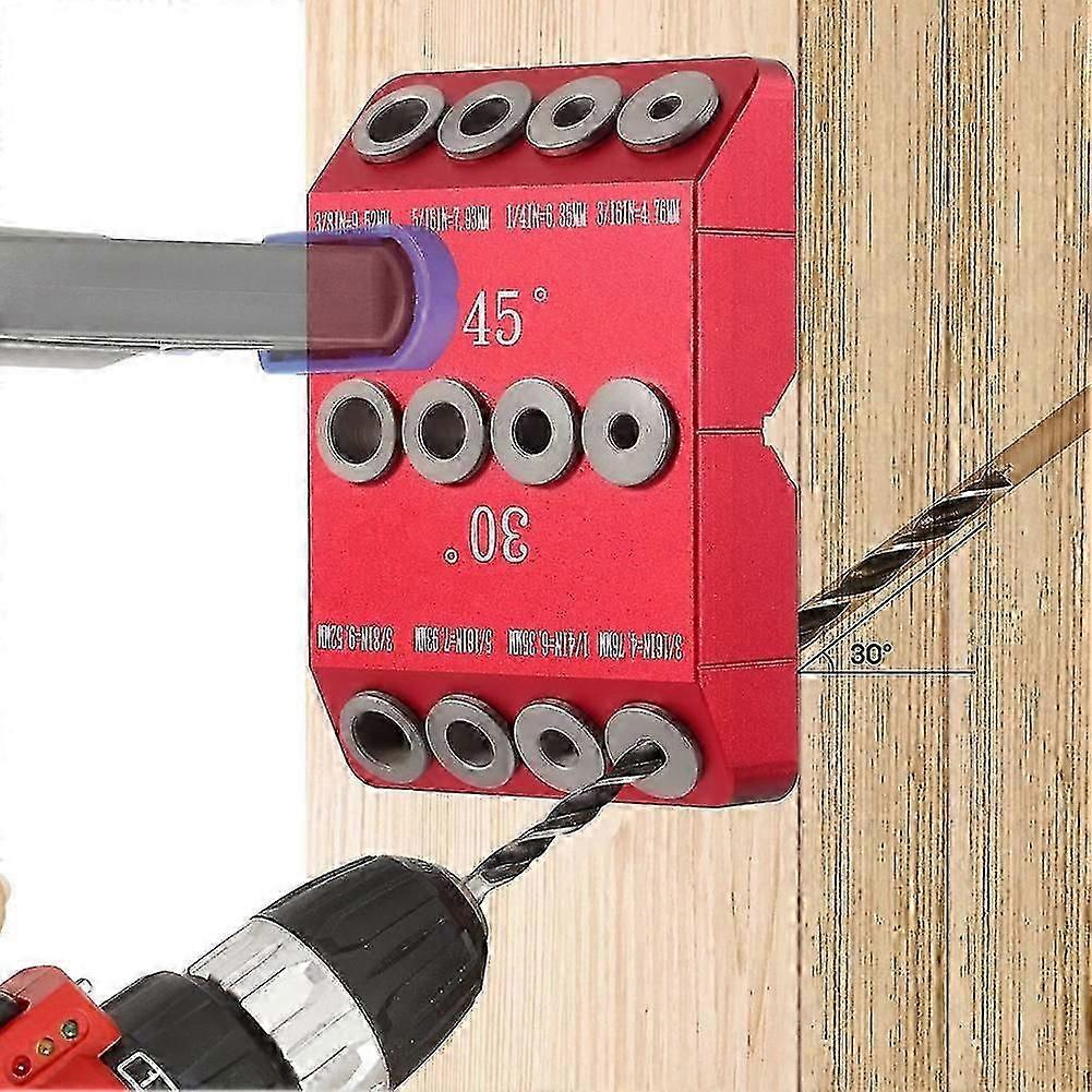 Angle Drill Hole 30/45/90 Compatible with Cable Railing Lag Screw Drilling