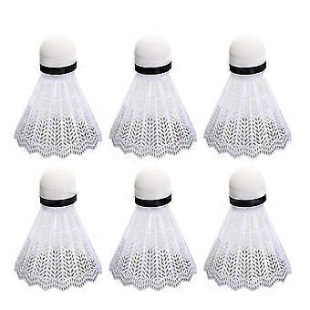 12pcs Plastic Badminton Practical Shuttlecocks Sports Supplies Exercise Accessories for Indoor Outdoor Playing (White)
