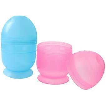 Lot de 2 bols de mélange pour teinture capillaire avec échelle de mesure