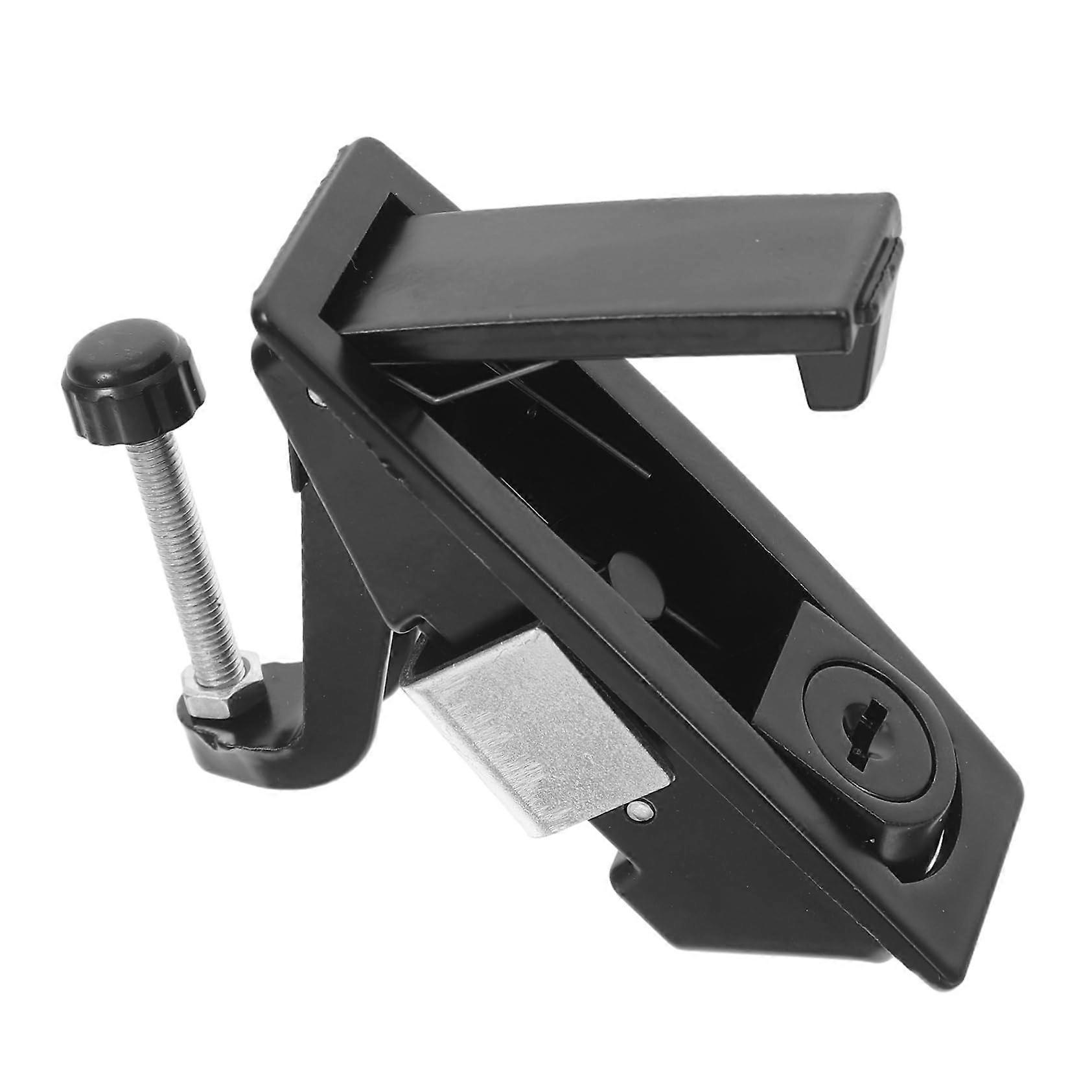 Electric Cabinet Lock with Durable Alloy Construction, Quick Key Access for Panel Door Security Box