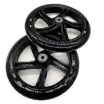 2 Stück Rollerrad 200 mm PU Material Radstärke 30 mm Abec-7 Lager Roller Zubehör