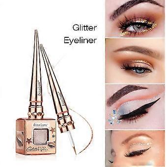 12 Farbe Lidschatten Flüssig, Glänzend Gebrochen Diamant Perle Glitter Eyeliner Flüssigkeit, Lang anhaltendes Bühnen-Make-up