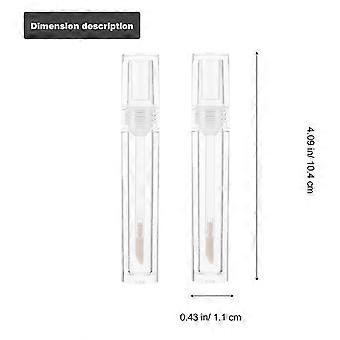 Lipstick Tube Transparent Plastic Lip Balm Bottles for Storage 20Pcs