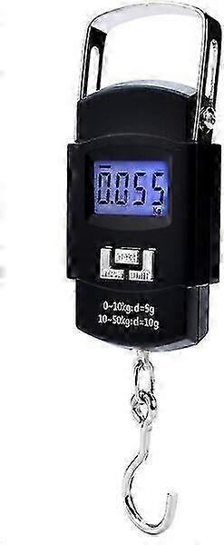 Electronic precision hanging scale, 50kg capacity, automatic reading hold