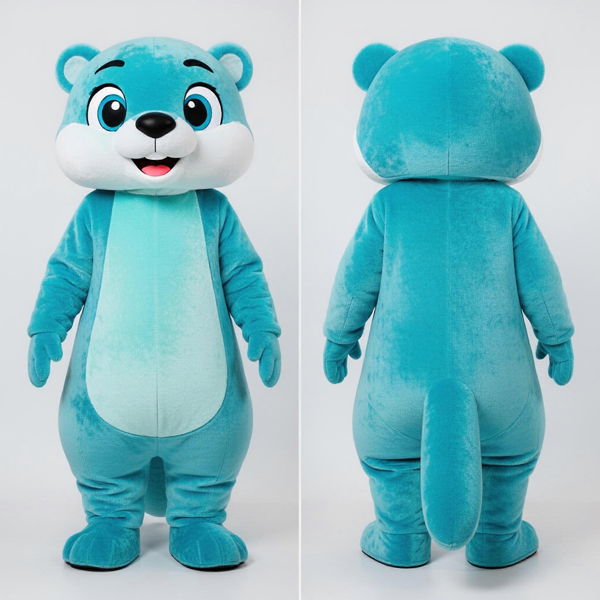 MASTICOT Cyan Playful Otter Mascot