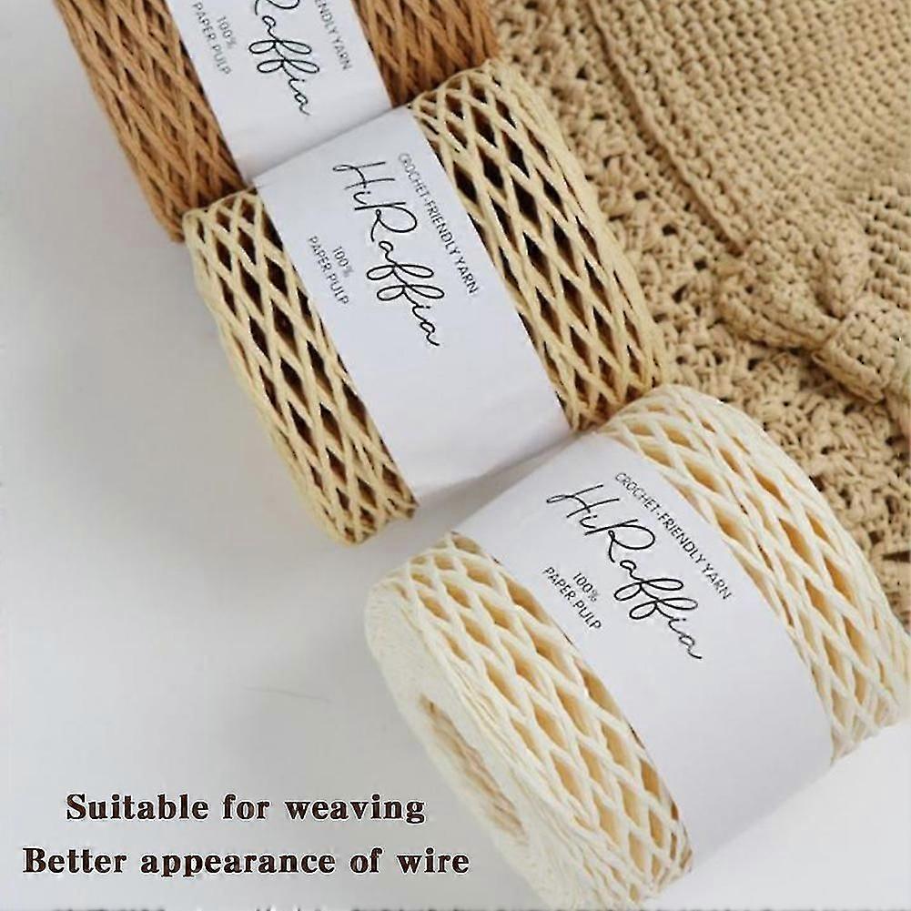 Raffia Woven Thread DIY Hand-made Crafts Weaving Rope Cuttable Gift Decorative Packing String