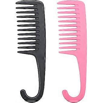 Pack Of 2 Shower Combs Wide Toothed Perfect compatible with Hair Detangling