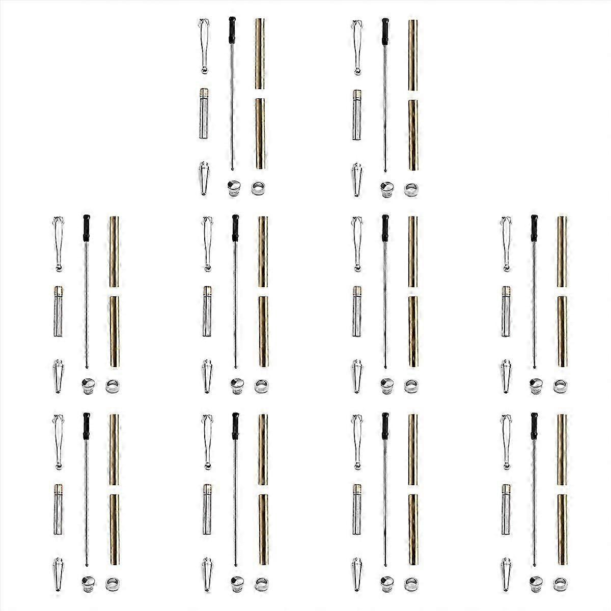 10 set slimline pen kit 7mm silver