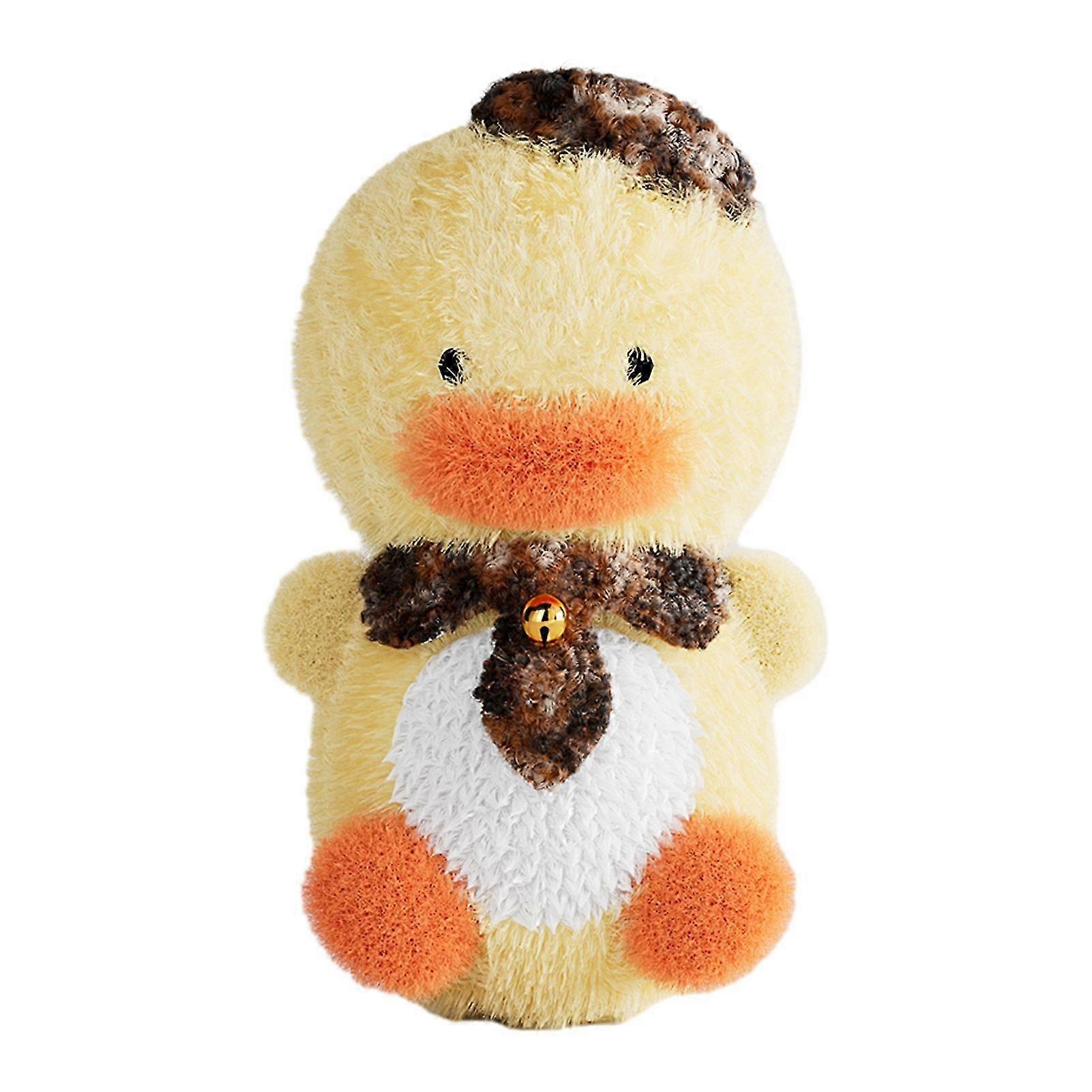 Interactive Squeaky Duck Plush Dog Toy
