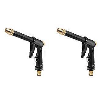 2X Portable High Pressure Water Gun Cleaning Car Washing Machine Garden Watering Hose Nozzle Foam Thread Quick Connector