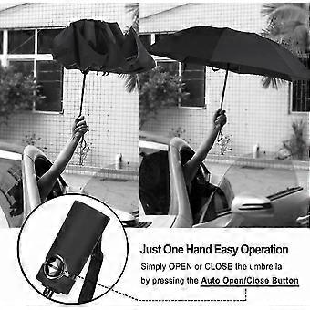 Compact Reverse Folding Travel Umbrella Windproof Design Portable Weather Resistant